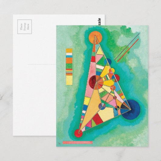 Colorful Triangles van Wassily Kandinsky Briefkaart (Voorkant / Achterkant)