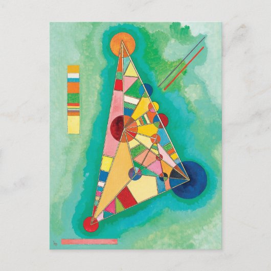 Colorful Triangles van Wassily Kandinsky Briefkaart (Voorkant)