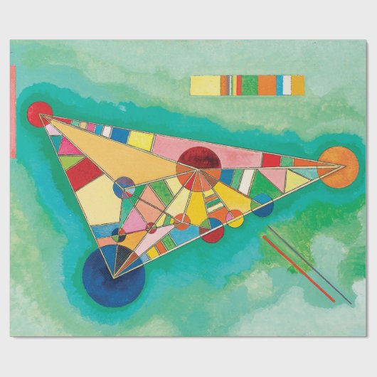 Colorful Triangles van Wassily Kandinsky Cadeaupapier (Vlak)