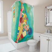 Colorful Triangles van Wassily Kandinsky Douchegordijn (In situ)