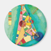 Colorful Triangles van Wassily Kandinsky Magneet (Voorkant)