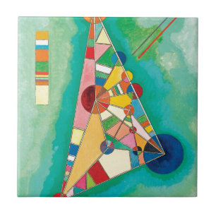 Colorful Triangles van Wassily Kandinsky Tegeltje