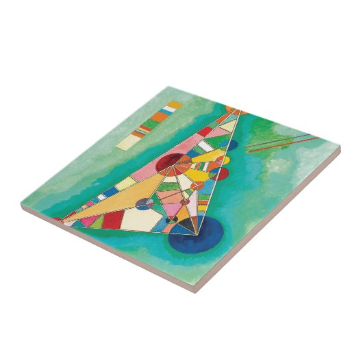 Colorful Triangles van Wassily Kandinsky Tegeltje (Zijkant)