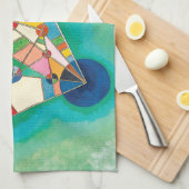 Colorful Triangles van Wassily Kandinsky Theedoek (Quarter Fold)