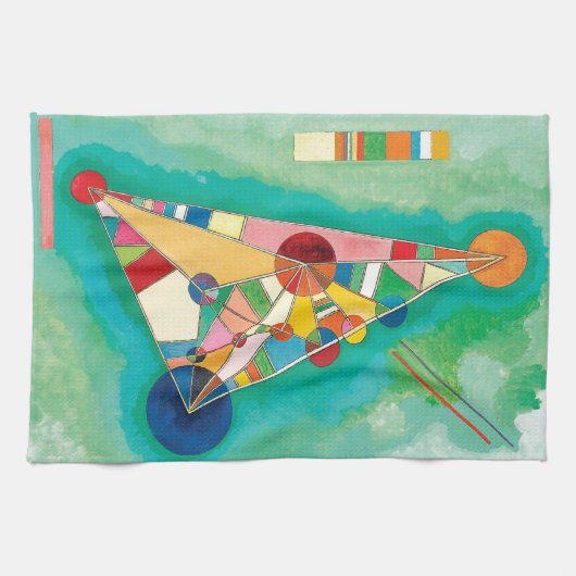 Colorful Triangles van Wassily Kandinsky Theedoek (Horizontaal)