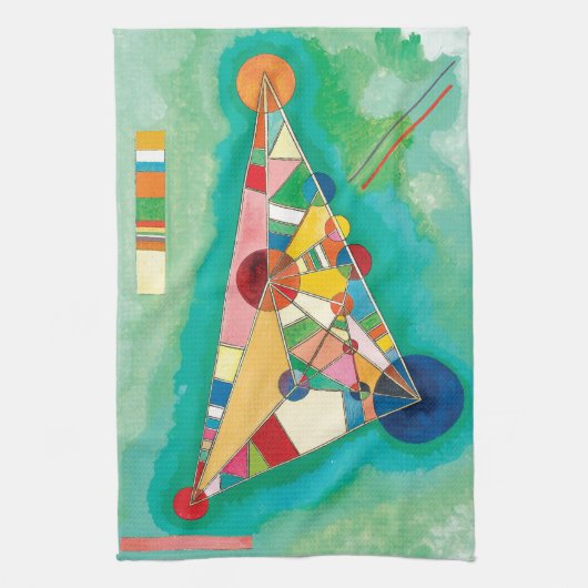 Colorful Triangles van Wassily Kandinsky Theedoek (Verticaal)