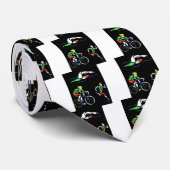 Colorful Triathlon-ontwerp Stropdas (Opgerold)