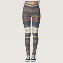 Colorful Tribal Aztec Art Blue Paars Dark Cute