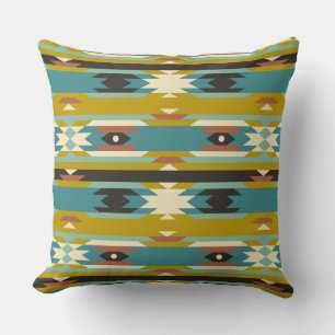 Colorful Tribal Aztec Geometric Pattern 4 Kussen
