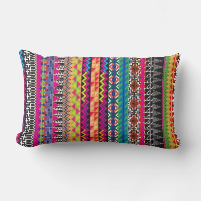 Colorful Tribal Aztec Pattern Kussen (Voorkant)