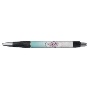 Colorful Tribal Boho Skull & Marble Ombre Pen