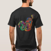 Colorful Tribal Dragon T-shirt (Achterkant)