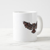 Colorful Tribal Flying Owl Grote Koffiekop (Voorkant rechts)