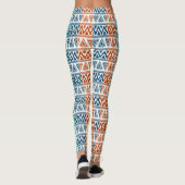 Colorful Tribal Geometric Patroon Leggings (Achterkant)