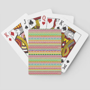Colorful Tribal Patroon Pokerkaarten