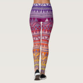 Colorful Tribal Print Leggings (Achterkant)