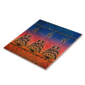 Colorful Tribal Teepe Art Boho Design Tegeltje (Zijkant)