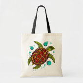 Colorful Tribal Turtle Tattoo Canvas tas (Voorkant)