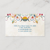 Colorful Triple Moon - Triple Goddess Ornament Visitekaartje (Achterkant)