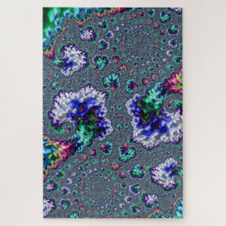Colorful Trippy Groovy Spiral Abstract Fractal Jig Legpuzzel