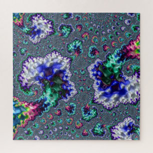 Colorful Trippy Groovy Spiral Abstract Fractal Jig Legpuzzel