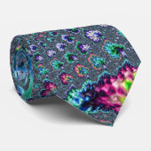 Colorful Trippy Groovy Spiral Abstract Fractal Stropdas (Opgerold)