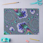 Colorful Trippy Groovy Spiral Abstract Fractal Tissuepapier (Craft)