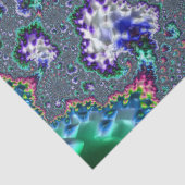 Colorful Trippy Groovy Spiral Abstract Fractal Tissuepapier (Detail)