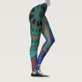 Colorful Trippy Spirals Leggings (Rechts)
