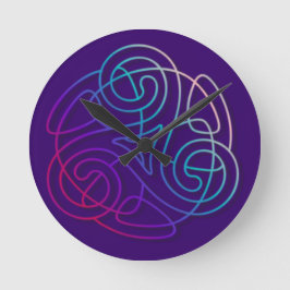 Colorful triskele image ronde klok
