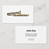 Colorful Trombone Logo Visitekaartje (Voorkant / Achterkant)