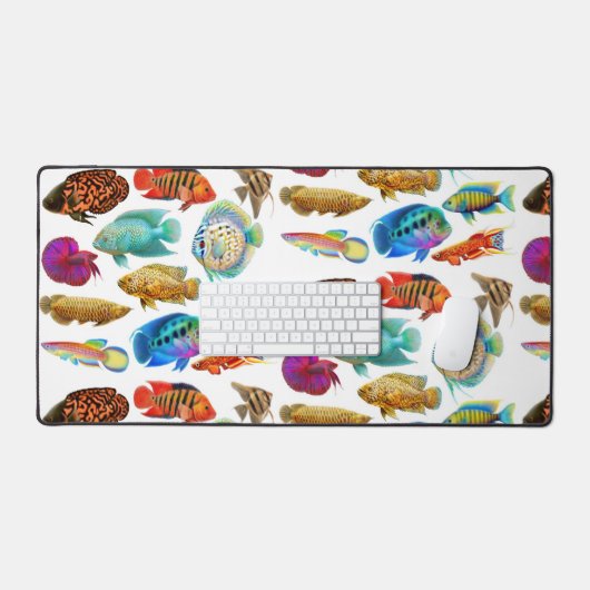 Colorful Tropical Aquarium Fish Bureaumat (Keyboard & Muis)