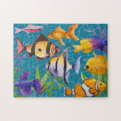 Colorful Tropical Aquarium Fish Legpuzzel (Horizontaal)