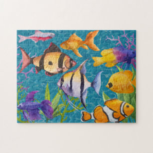 Colorful Tropical Aquarium Fish Legpuzzel