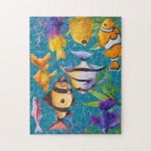 Colorful Tropical Aquarium Fish Legpuzzel (Verticaal)
