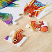 Colorful Tropical Aquarium Fish Puzzle Legpuzzel (Zijkant)