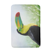 Colorful Tropical Bird Black Yellow Green Toucan Badmat (Voorkant Verticaal)
