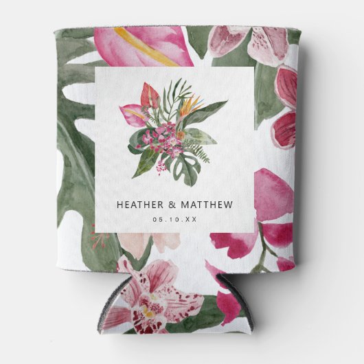 Colorful Tropical Blikjeskoeler (Voorkant)