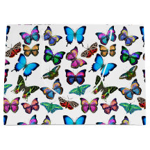 Colorful Tropical Butterflies Gift Bag