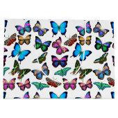 Colorful Tropical Butterflies Gift Bag Large Cadeautasje (Achterkant)