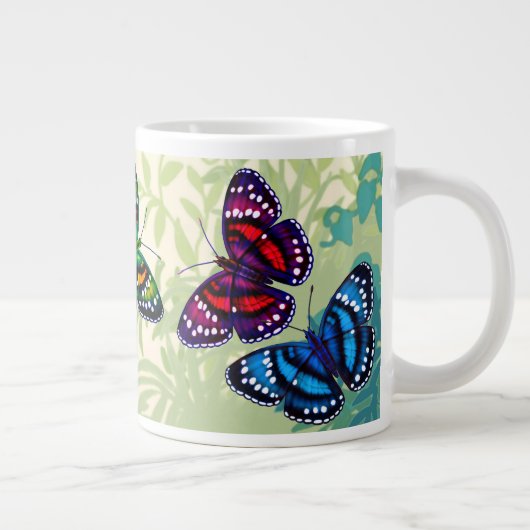 Colorful Tropical Butterflies Jumbo-Mok Grote Koffiekop (Rechts)
