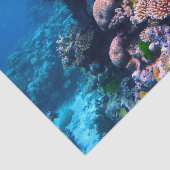 Colorful Tropical Coral Reef Tissuepapier (Detail)