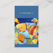 Colorful Tropical Fish Aquarium Visitekaartje (Achterkant)