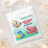 Colorful Tropical Fish Kids Birthday Party Bedankzakje (Geknipt)