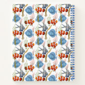 Colorful Tropical Fish Monogramed Notitieboek (Achterkant)