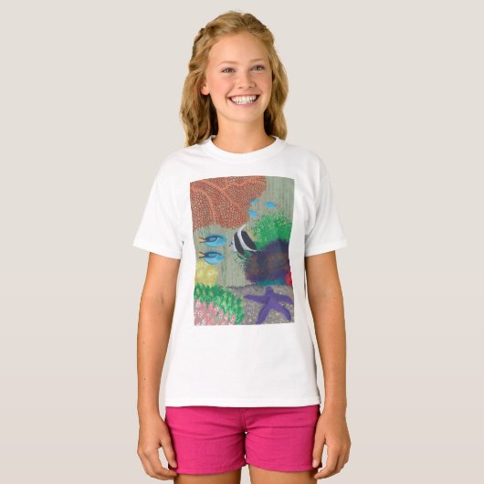 Colorful Tropical fish painting Tees (Voorkant volledig)