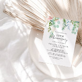 Colorful Tropical Floral 50th Wedding Jubileum Kaart