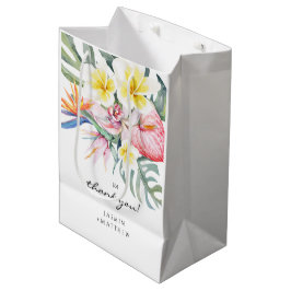 Colorful Tropical Floral Botanical Wedding  Medium Cadeauzakje