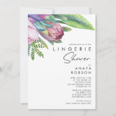 Colorful Tropical Floral Lingerie Shower Kaart (Voorkant)