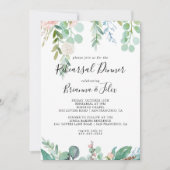 Colorful Tropical Floral Rehearsal Dinner Kaart (Voorkant)
